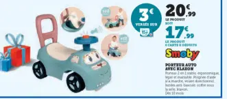 Offre: Porteur auto avec klaxon