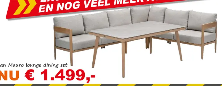 Aanbieding: San Mauro lounge dining set