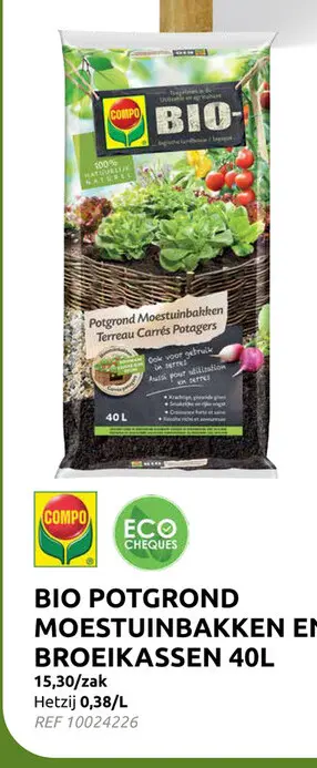 Promotie: Compo bio potgrond moestuinen & serres 40l