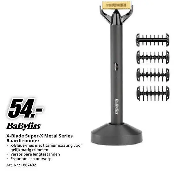 Aanbieding: X-Blade Super-X Metal Series Baardtrimmer