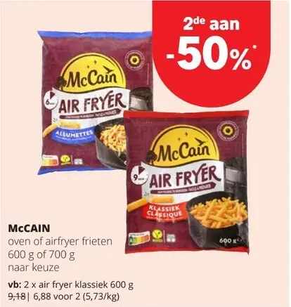 Promotie: Oven of airfryer frieten