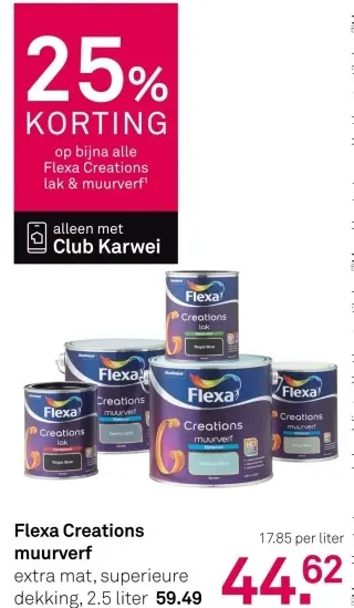 Aanbieding: Flexa Creations muurverf