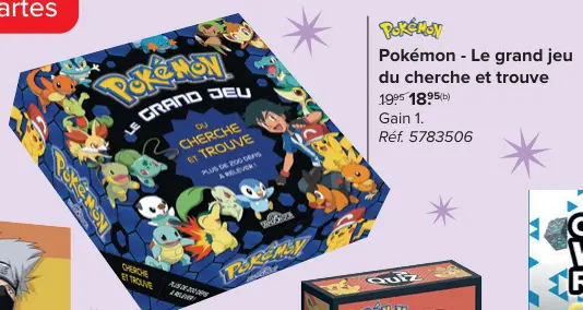 Offre: Pokémon - Le grand jeu du cherche et trouve