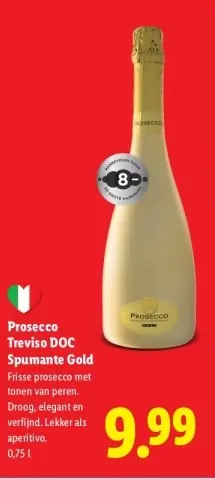 Aanbieding: Prosecco Treviso DOC Spumante Gold