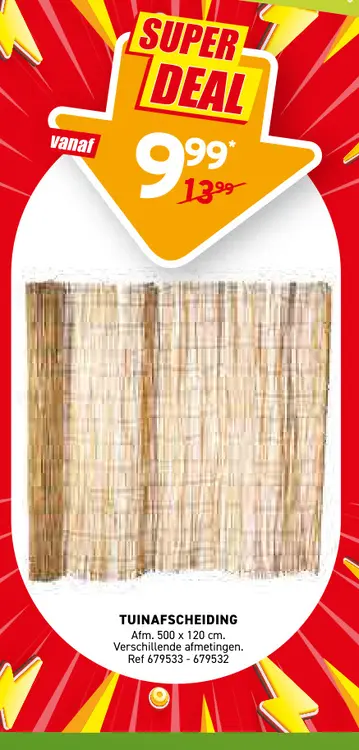 Promotie: Tuinafscheiding