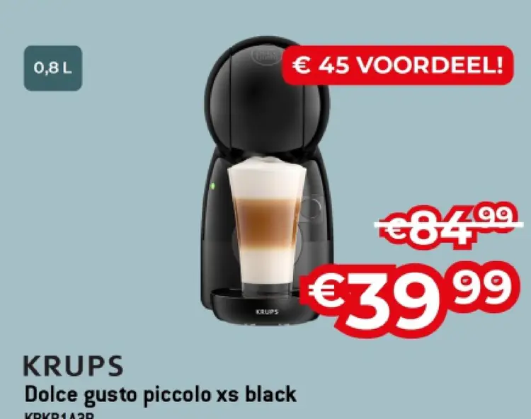 Promotie: Dolce gusto piccolo xs black