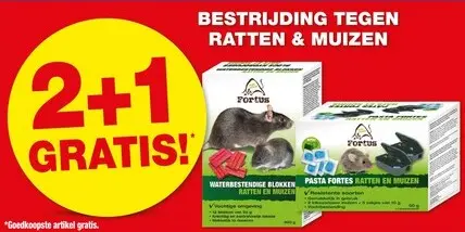 Promotie: Fortus Bestrijding tegen ratten & muizen
