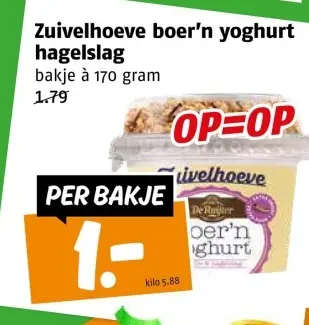 Aanbieding: Zuivelhoeve boer'n yoghurt hagelslag