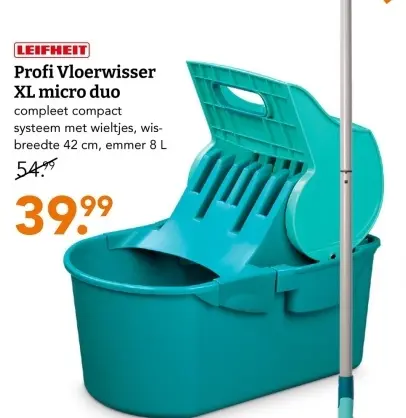Aanbieding: Profi Vloerwisser XL micro duo