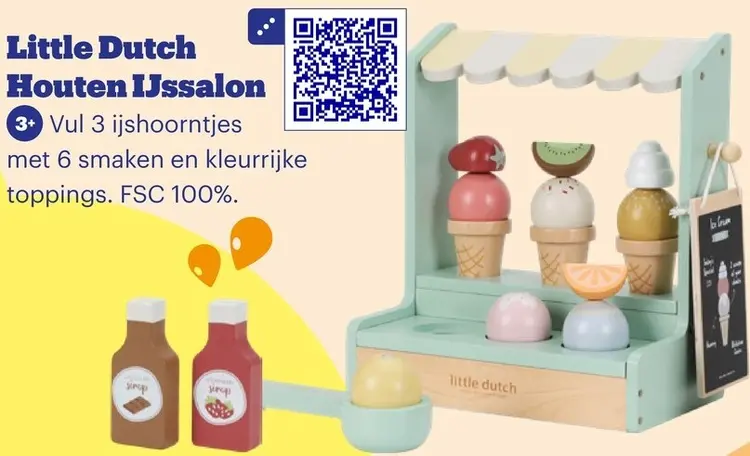 Promotie: Little Dutch Houten ijssalon