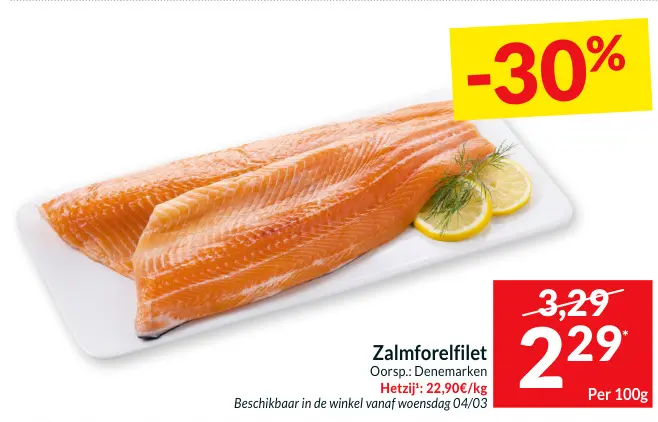 Promotie: Zalmforelfilet