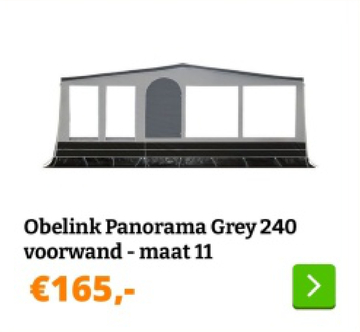 Aanbieding: Obelink Panorama Grey 240 voorwand - maat 11