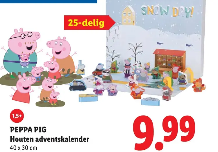 Aanbieding: Houten adventskalender