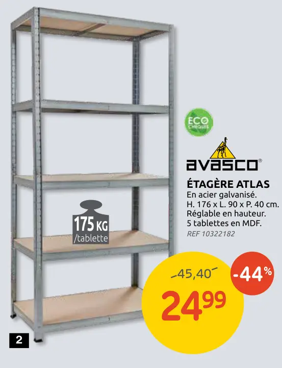 Offre: Étagère Atlas
