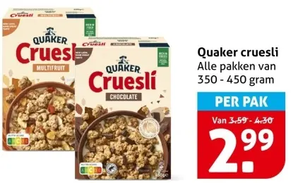 Aanbieding: Cruesli