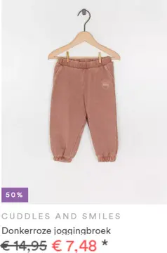 Aanbieding: Donkerroze joggingbroek