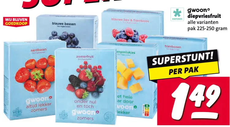 Aanbieding: Diepvriesfruit