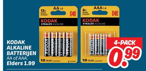 Aanbieding: ALKALINE BATTERIJEN AA of AAA
