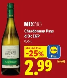 Aanbieding: Chevalier de Fauvert Chardonnay Pays d'Oc IGP