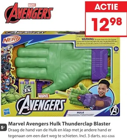 Aanbieding: Marvel Avengers Hulk Thunderclap Blaster
