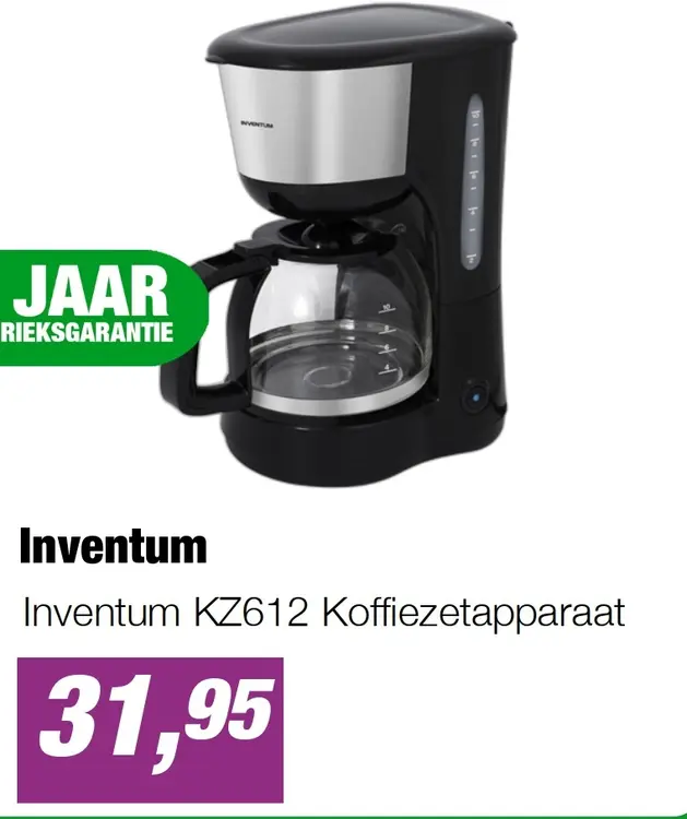 Aanbieding: Inventum KZ612 Koffiezetapparaat