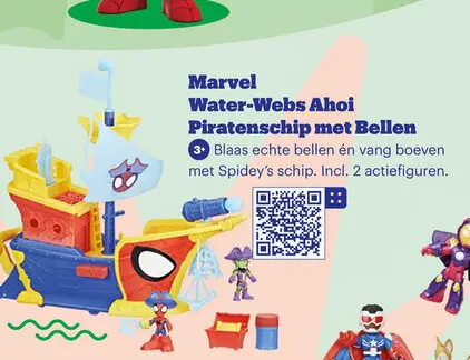 Aanbieding: Marvel Water-Webs Ahoi Piratenschip met Belle
