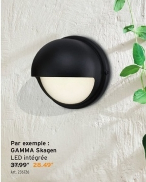 Offre: GAMMA Skagen LED intégrée