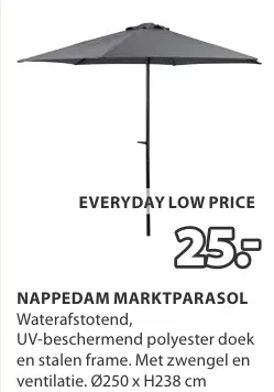 Aanbieding: NAPPEDAM MARKTPARASOL