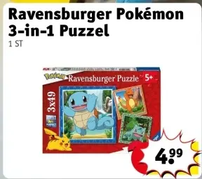 Aanbieding: Pokémon 3-in-1 Puzzel