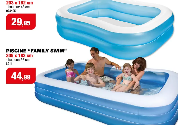 Offre: Piscine "family swim"