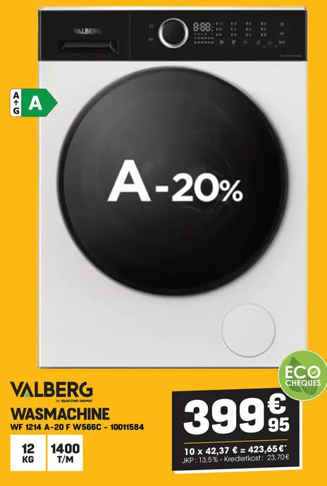Promotie: Wasmachine