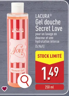 Offre: Gel douche Secret Love