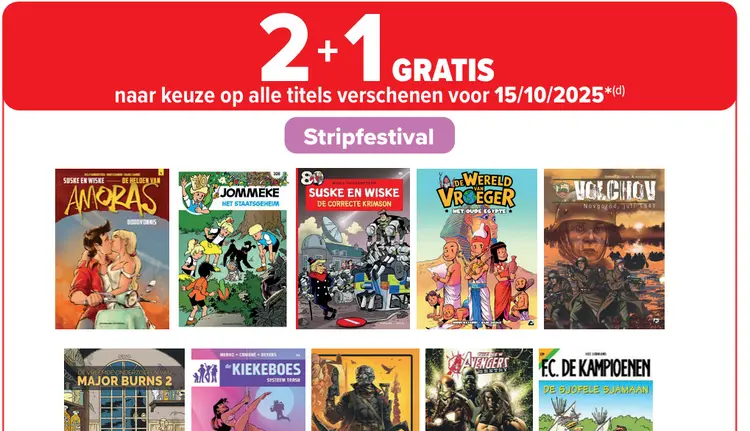 Promotie: Stripboeken 2+1