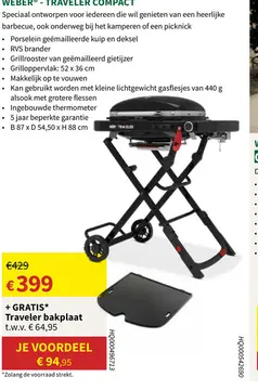 Aanbieding: Weber - traveler compact