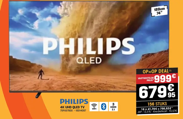 Promotie: Philips 4k uhd qled tv
