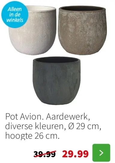 Aanbieding: Pot Avion