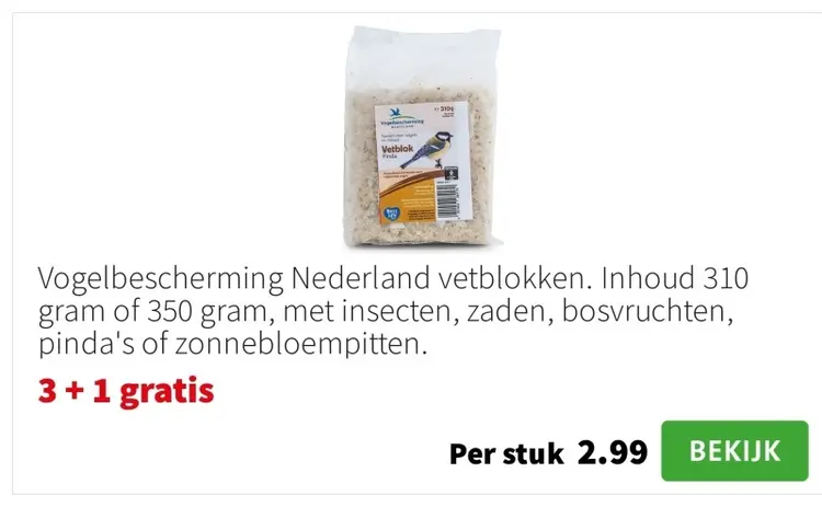 Aanbieding: Vetblokken