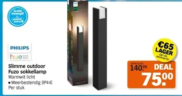 Aanbieding: Slimme outdoor Fuzo sokkellamp