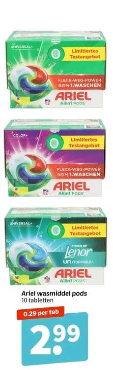 Promotie: Wasmiddel pods