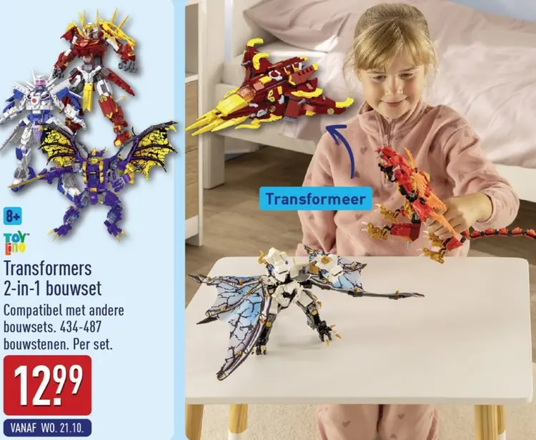 Aanbieding: Transformers 2-in-1 bouwset