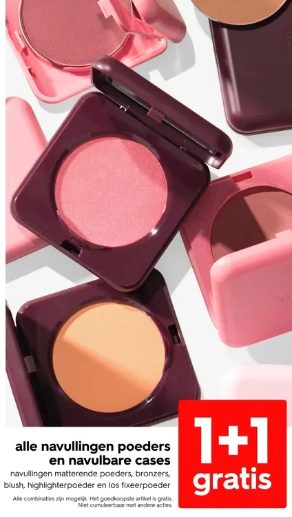 Promotie: Alle navullingen poeders en navulbare cases