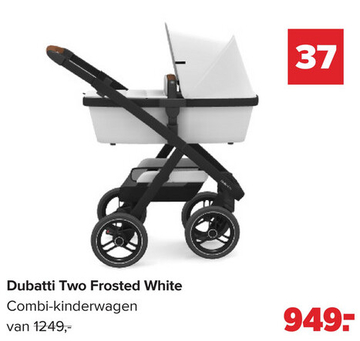 Aanbieding: Dubatti Two Frosted White Combi-kinderwagen