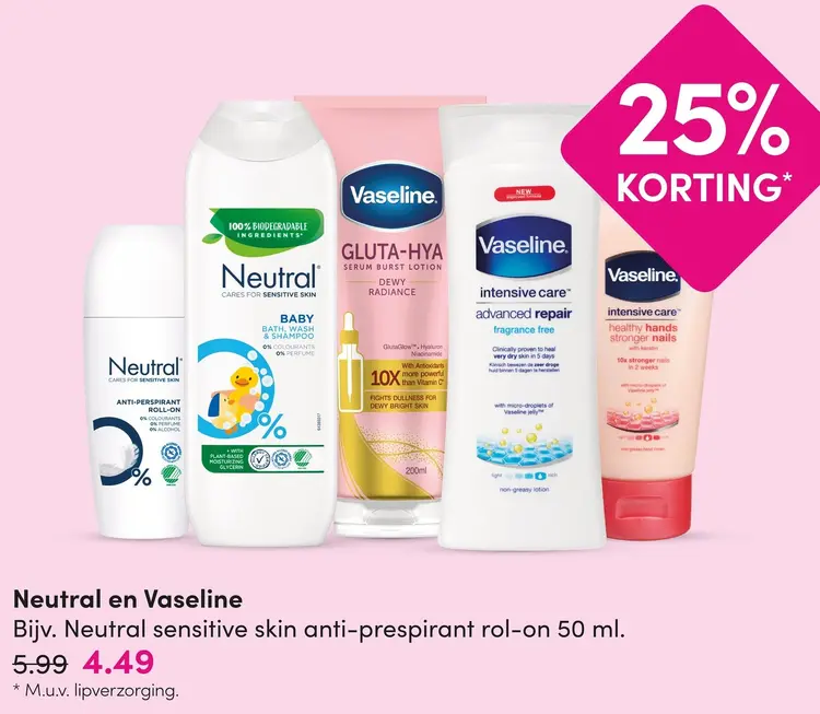 Aanbieding: Verzorgingsproducten