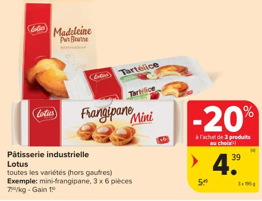 Offre: Pâtisserie industrielle