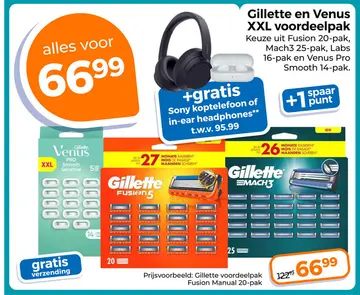 Aanbieding: Gillette en Venus XXL voordeelpak
