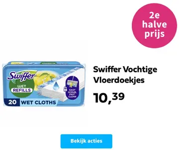 Aanbieding: Swiffer Vochtige Vloerdoekjes