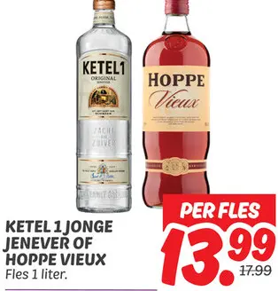 Aanbieding: Jonge jenever of HOPPE vieux