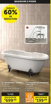 Offre: Baignoire « ORION »