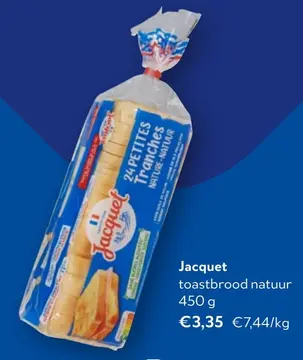 Aanbieding: Jacquet toastbrood natuur