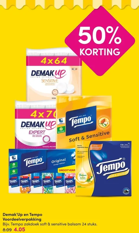 Aanbieding: Demak'Up en Tempo
